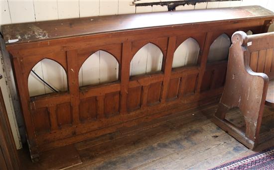 Pine pew frontal